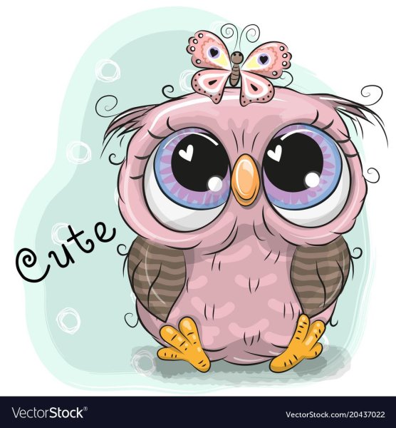 Мультяшная Сова девочка