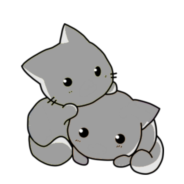 Белый мультяшный кот