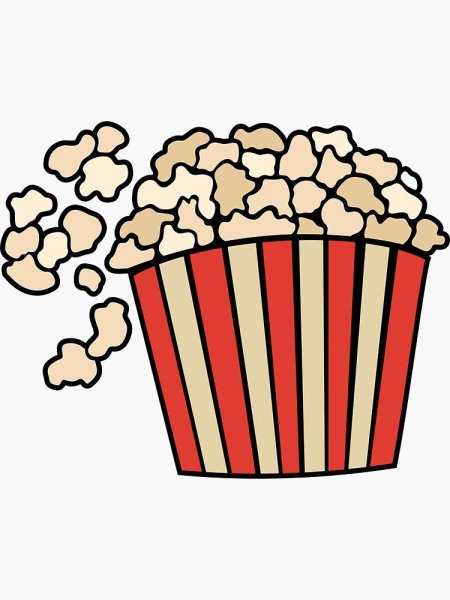Стикер попкорн