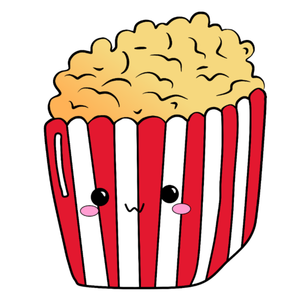Попкорн рисунок для срисовки