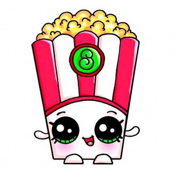 Рисунки еда с глазами