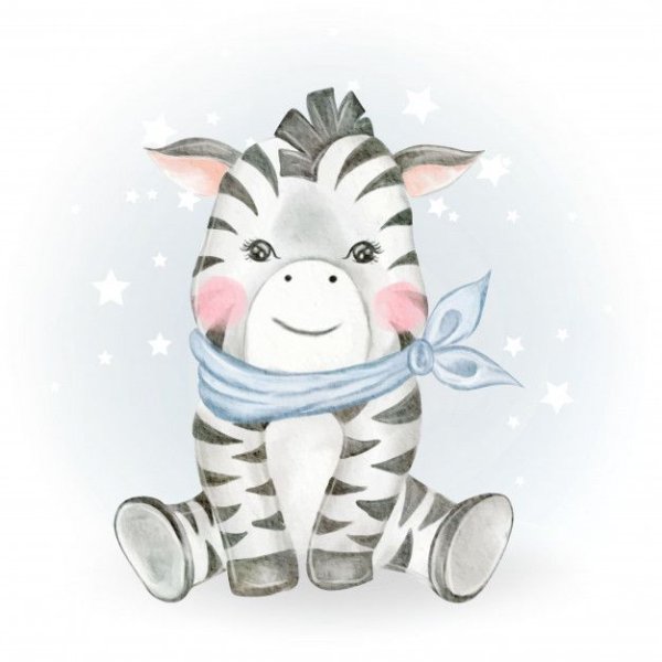 Зебра иллюстрация милая