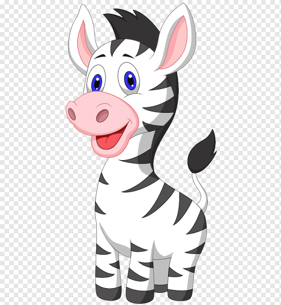 Морда зебры мультяшная