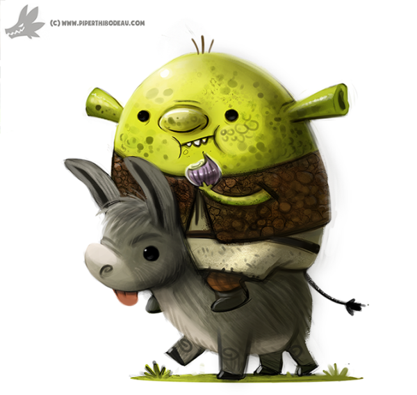 Арты милые Шрек