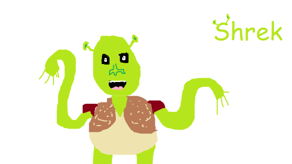 Шрек в пэинте