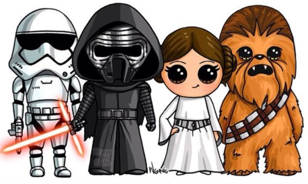 Звездные войны в мультяшном стиле