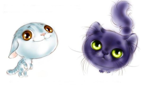 Мультяшные котики милашки