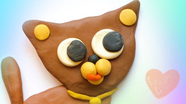 Лепка котик