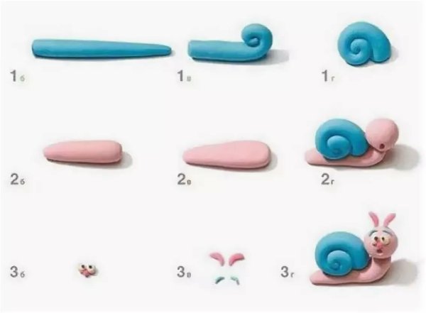 Лепка из пластилина для детей 6 пошагово