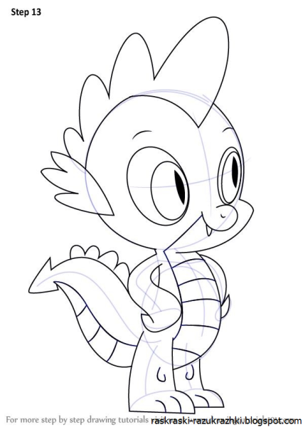 Раскраски мойлитлпони спайск