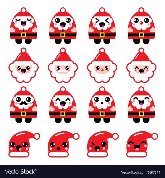 Санта Клаус кавайный