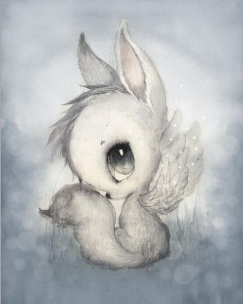 Милые животные карандашом