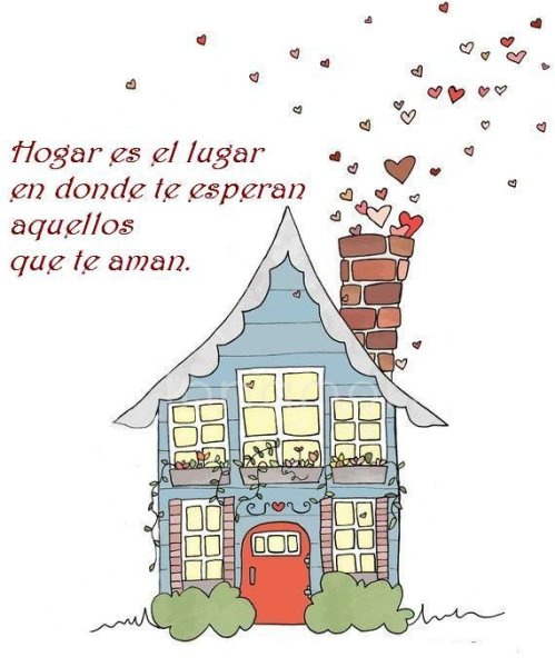 Рисованный миленький домик