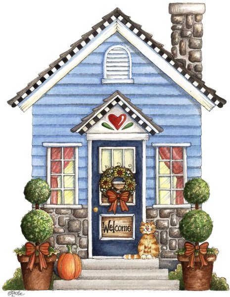 Сказочный домик печать