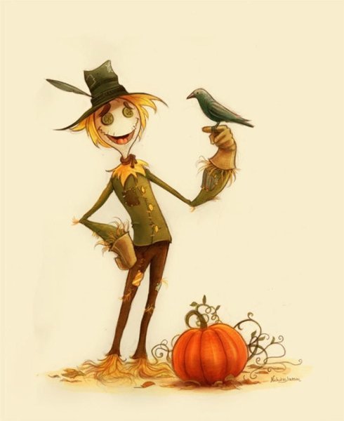 Маска пугало для детей