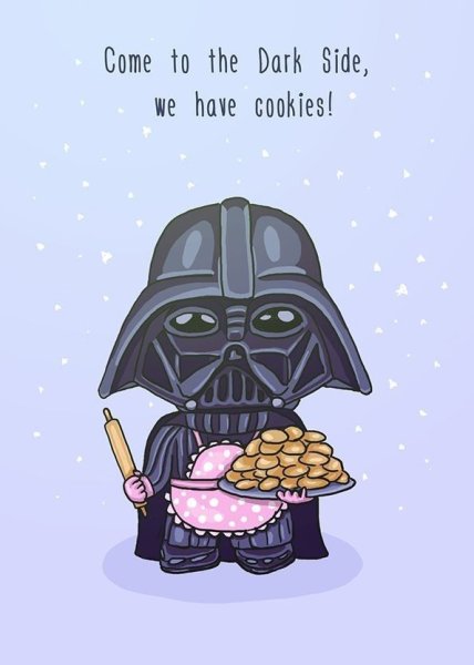 Открытка в стиле Звездных войн