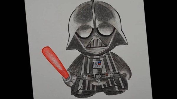 Дарт Вейдер рисовать ребенку