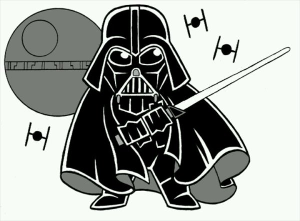 Дарт Вейдер арт Чиби