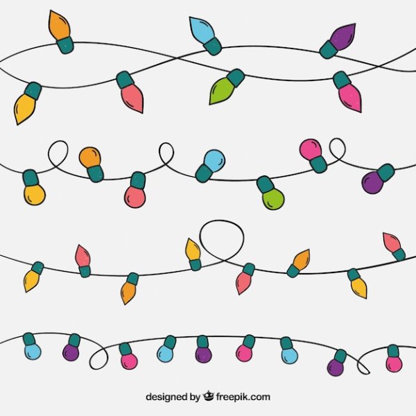 Гирлянда нарисованная