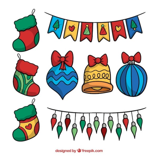 Гирлянда нарисованная