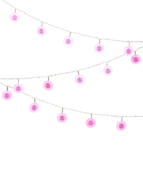 Гирлянда на белом фоне