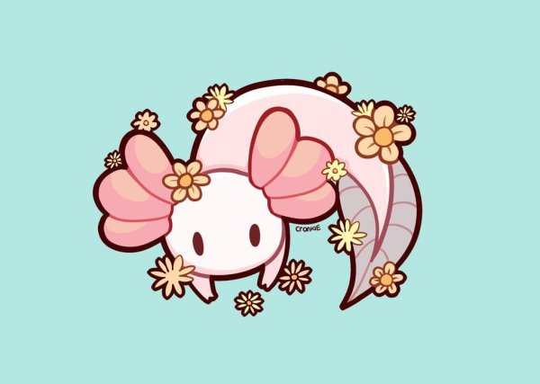 Аксолотль Чиби кавай