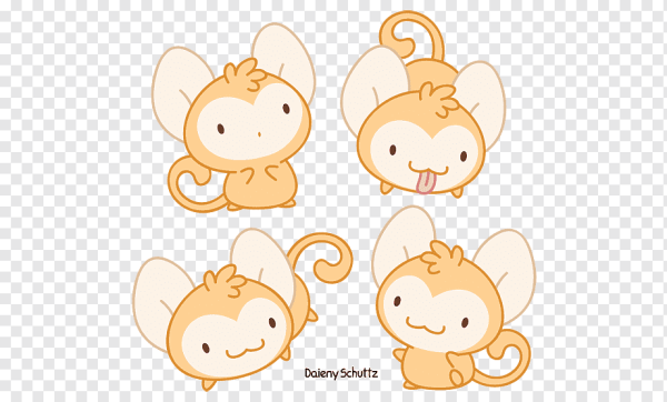 Обезьянка девочка мультяшная