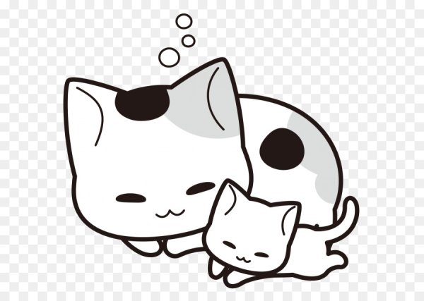 Котик рисунок