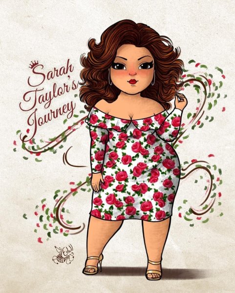 Рисунки полных девушек красивых