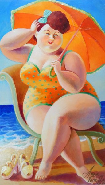 Художница Анна Савельева-Варелла милые толстушки