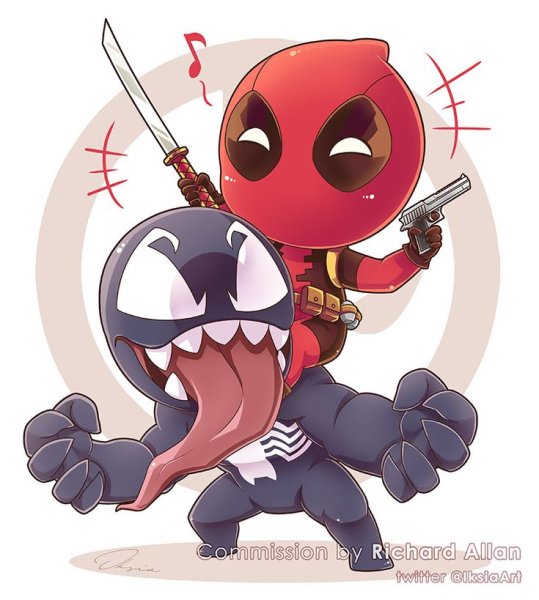 Чиби Дэдпул и Веном