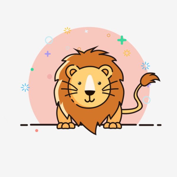 Лев знак зодиака мультяшный