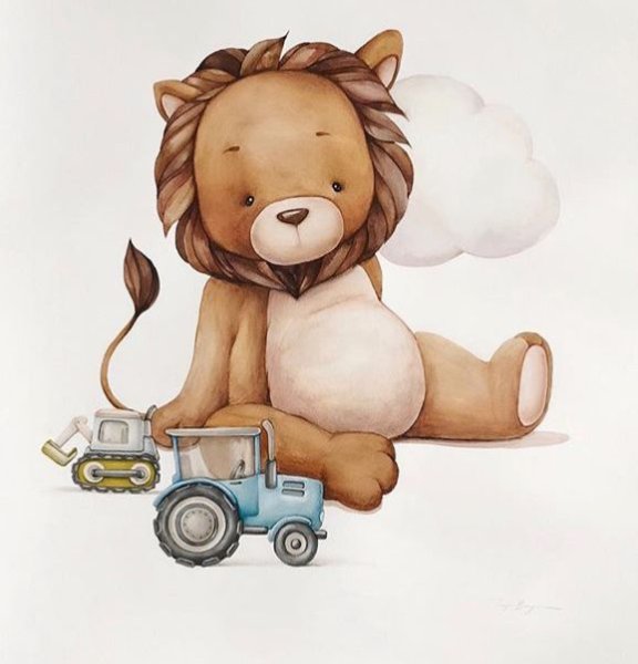 Акварельные животные для метрики