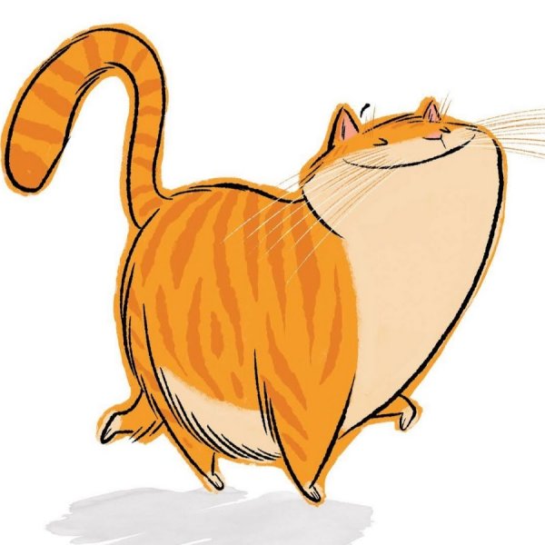 Рыжий кот иллюстрация