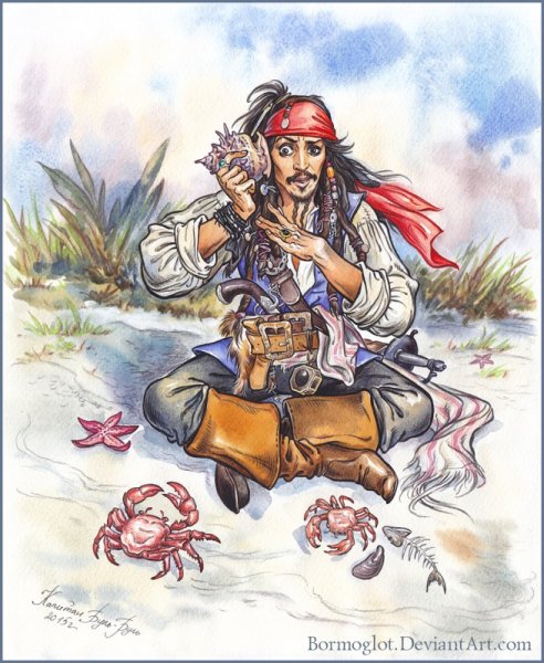 Капитан Буль Буль пираты Карибского моря Джек