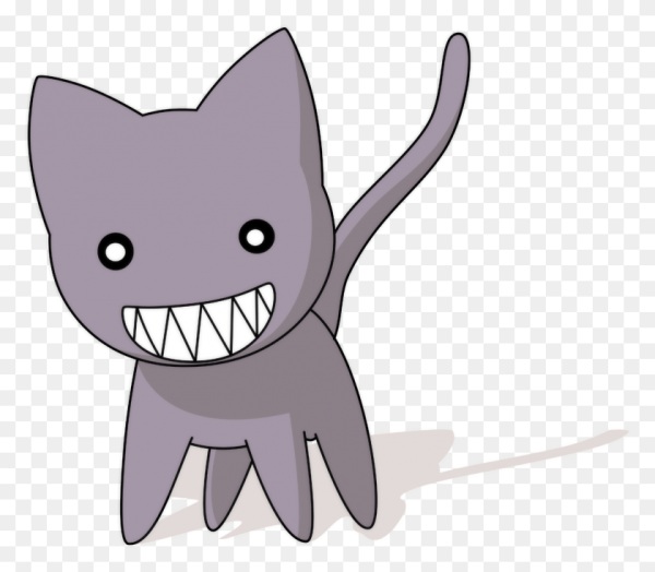 Чёрный кот арт