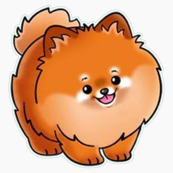 Милые маленькие рисунки шпиц