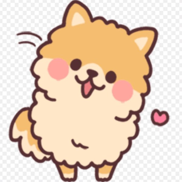 Померанский шпиц белый арт