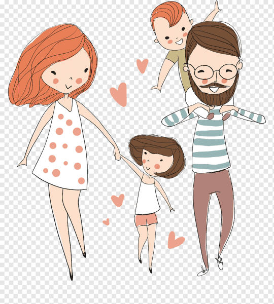 Счастливая семья рисунок