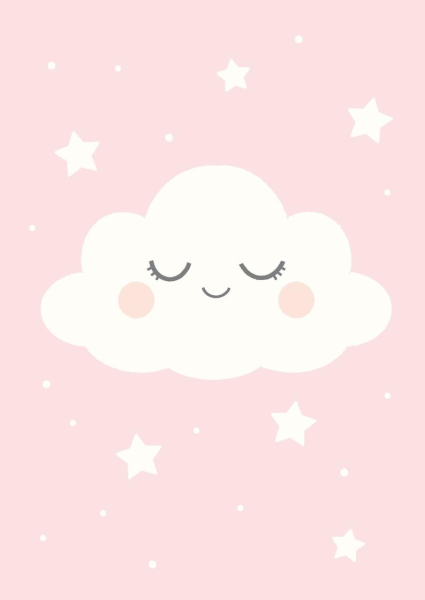 Милое облачко с личиком