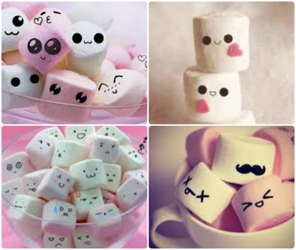 Зефирки маршмеллоу с глазками