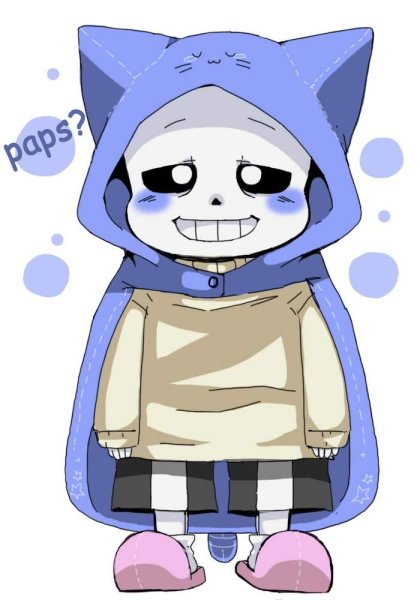 Андертейл Блуберри Санс котик