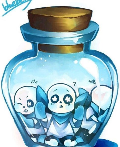 Андертейл Санс голубика