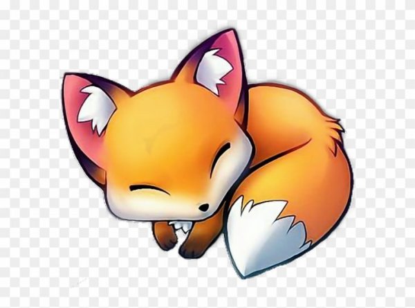 Няшные рисунки лисят