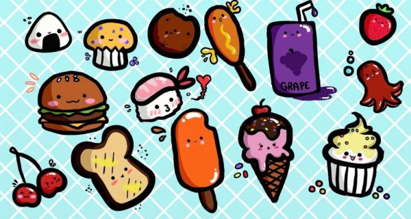 Милые лёгкие рисуночки