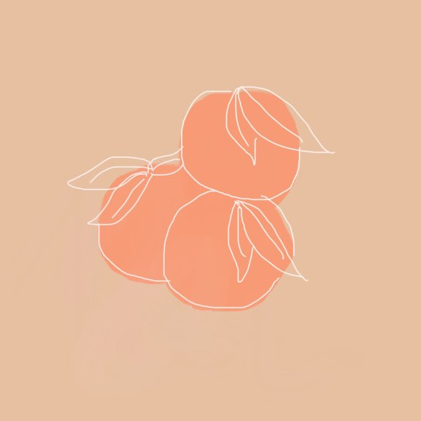 Персик стилизация