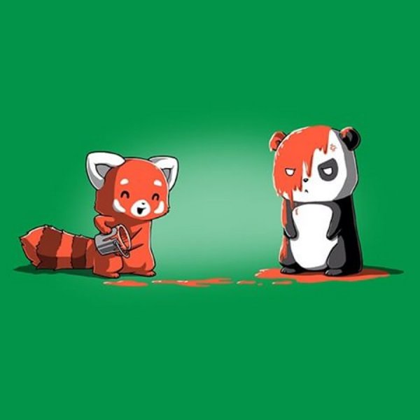 Красная Панда рисунок