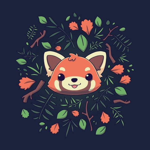 Красная Панда рисунок