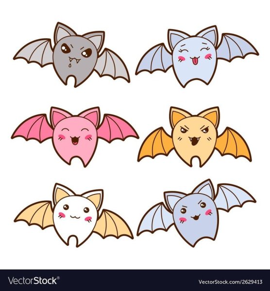Кавайные летучие мыши