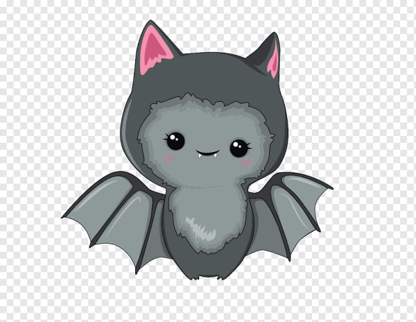 Милая летучая мышь из мультика